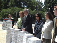Public Advocate president, Eugene Delgaudio, holds press conference on Capitol Hill, supporting the Federal Marriage Amendment.