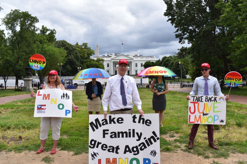 "Today May 27, 2020, members of the Public Advocate appointed White House Make The Family Great Again announced that the month of June is now declared LMNOP+ month."