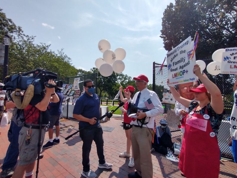 Balloon Launch by Public Advocate featuring LMNOP Team demonstration #Trump #TrumpAcceptanceSpeech #RNC #TrumpBalloon  