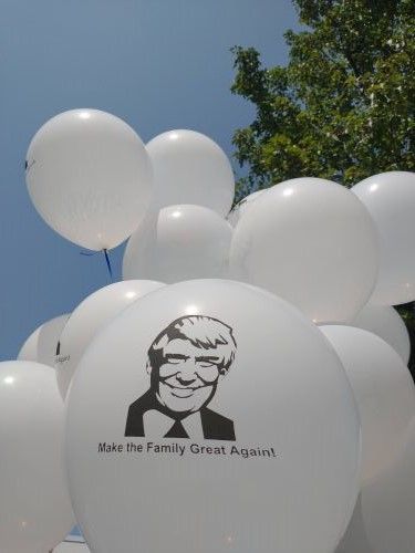 Balloon Launch by Public Advocate featuring Trump Balloons #Trump #TrumpAcceptanceSpeech #RNC #TrumpBalloon  