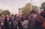 Public Advocate Executive Director, Eugene Delgaudio at the Supreme Court after introducing amicus briefs on behalf of the Boy Scouts in Boy Scouts of America v. Dale