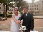 Public Advocate "Bride and Groom" Cut Cake in WV