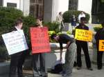 Lesbians protest Public Advocate