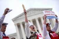 Joined Alliance Defending Freedom and many other groups to sing the Cakey Breaky Heart Song for Masterpiece Cake Shop Case at the Supreme Court, Dec. 5th.  