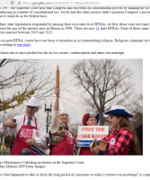 Googlier News had the Free the Cake Baker Squad's famous Rolling Pin Public Advocate picture fighting in front of the Supreme Court for Jack Philips case!