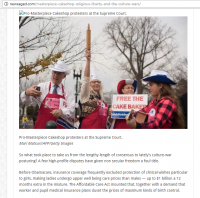 New Aged News shows Public Advocate's Free the Cake Baker Squad's famous Rolling Pin fighting in front of the Supreme Court for Jack Philips case!