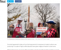 Vox News and Free the Cake Baker Squad's famous Rolling Pin of Public Advocate fighting in front of the Supreme Court for Jack Philips case!