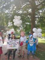 Pro-Trump presentation by Public Advocate featuring LMNOP Team, Trump masks, and LMNOP signs #Trump #TrumpAcceptanceSpeech #RNC #TrumpBalloon