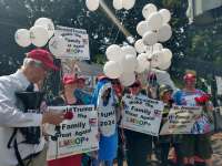 Balloon Launch by Public Advocate featuring Trump Balloons #Trump #TrumpAcceptanceSpeech #RNC #TrumpBalloon  