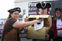 A worldwide summons for a Pirates Parley at 1 p.m. EST, on November 11, Veterans Day, a legal holiday in the U.S. but not observed by Pirates. Veterans are welcome to protest the pirates to stop the steal