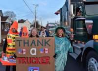 Lady Liberty welcomed truckers at their pitstop at the Hagerstown Speedway, in Maryland on their way to Washington, D.C. to circle the beltway. 
#ConvoytoDC2022 #freedomconvoy #mandatefreedom #convoyDC #ThePeoplesConvoy2022 #AmericanTruckers  
#FreedomConvoy #TruckersForFreedom #LMNOP #ConvoyForFreedom2022